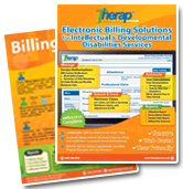 Front Cover of Therap's Billing Catalog, from August 2013