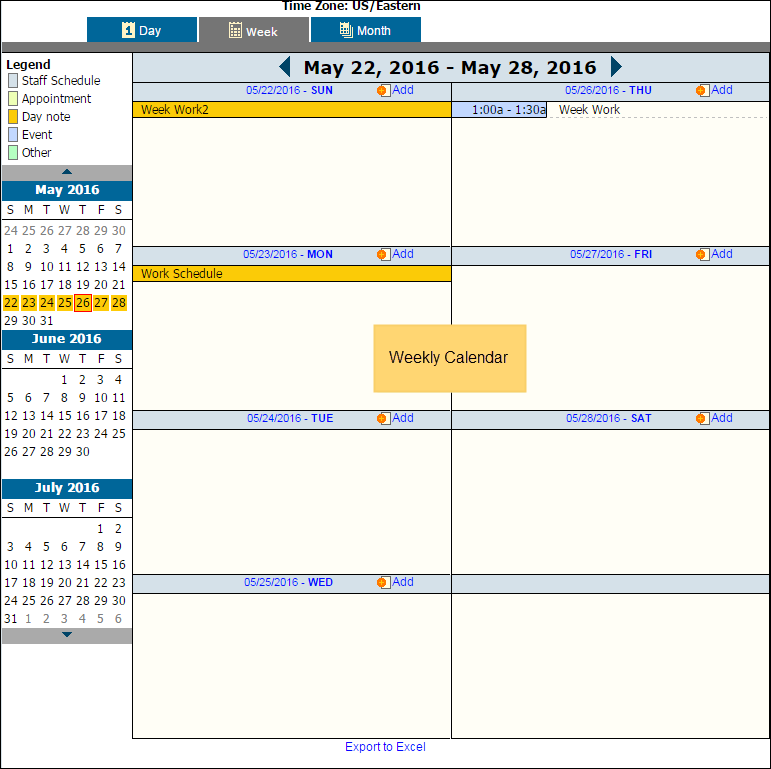 calendar entry calendar entry