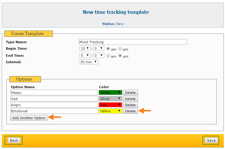 time tracking templates