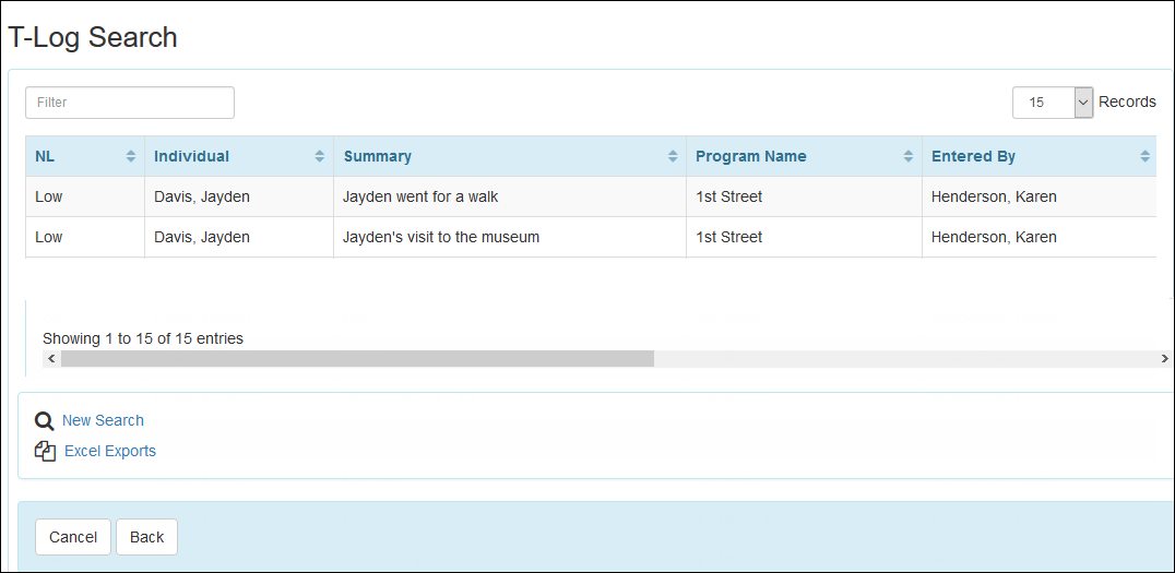 view search and add follow up to t log