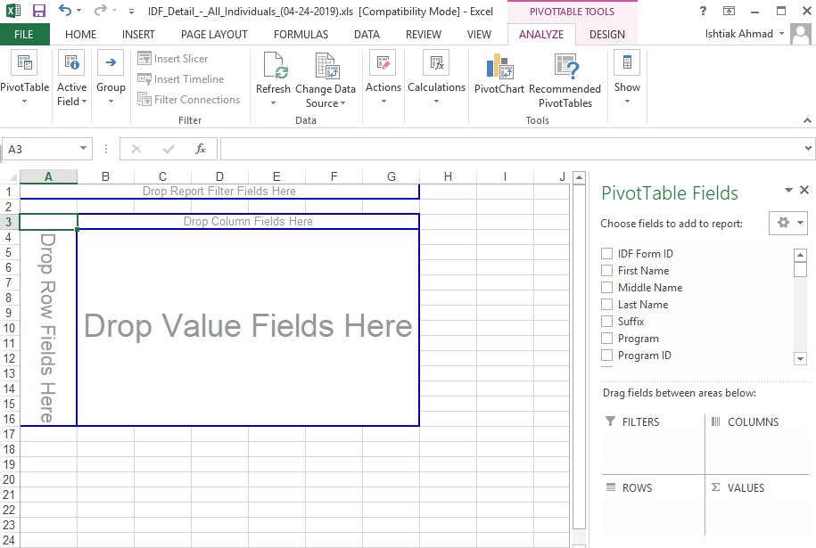 pivot table in excel pivot table in excel