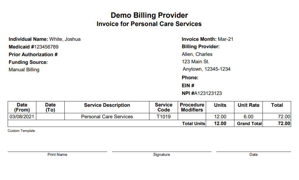 custom billing invoices custom billing invoices