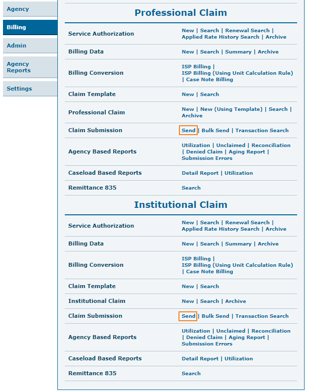 Send claims in a batch of 100