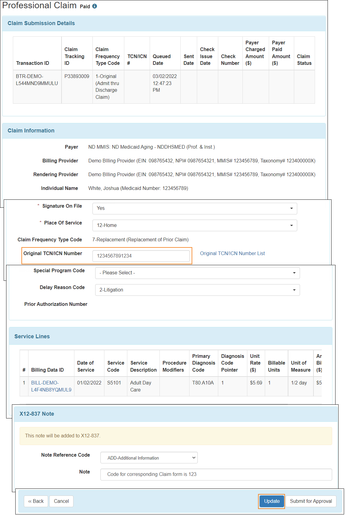 Claim Resubmission North Dakota