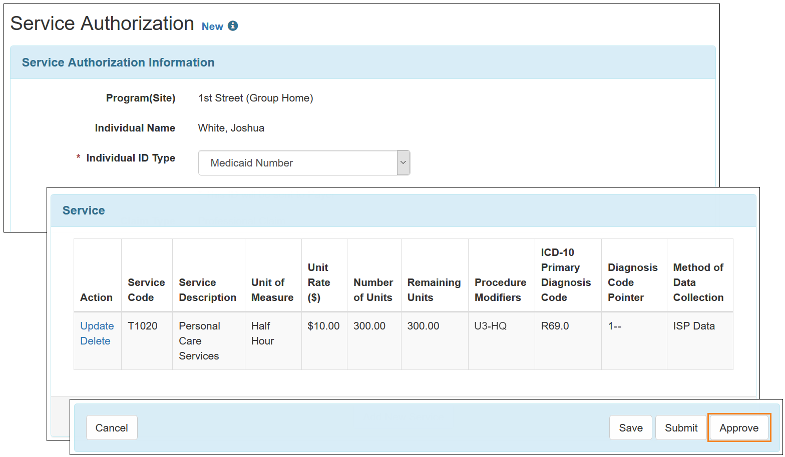 Create and Copy Service Authorizations