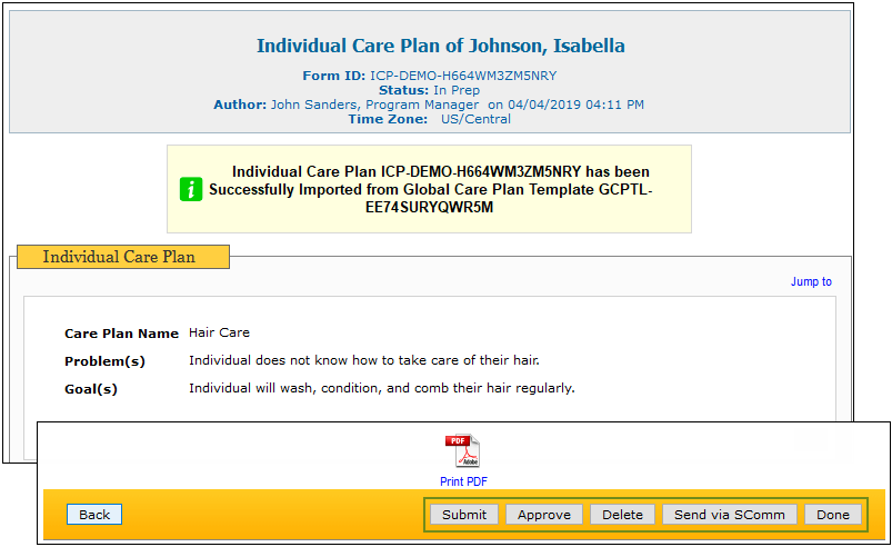 Knowhow Care Plan >> Import Care Plan Template From Global Template Library Knowhow Care Plan >> Import Care Plan Template From Global Template Library