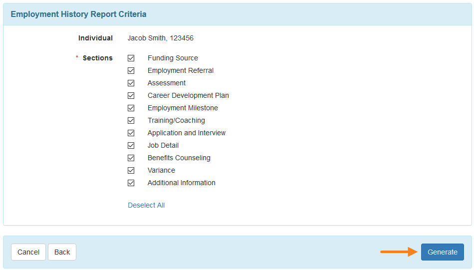 View Employment History
