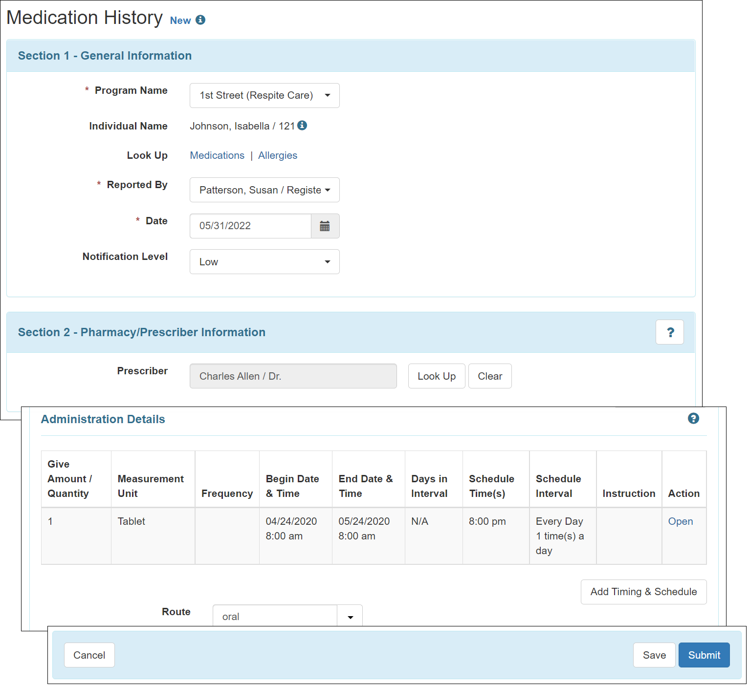 Search, Delete, Copy, and Discontinue Medication History