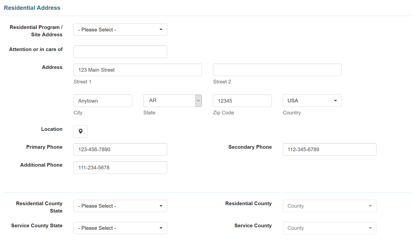 IDF and IDF Extension Field Mapping Arkansas