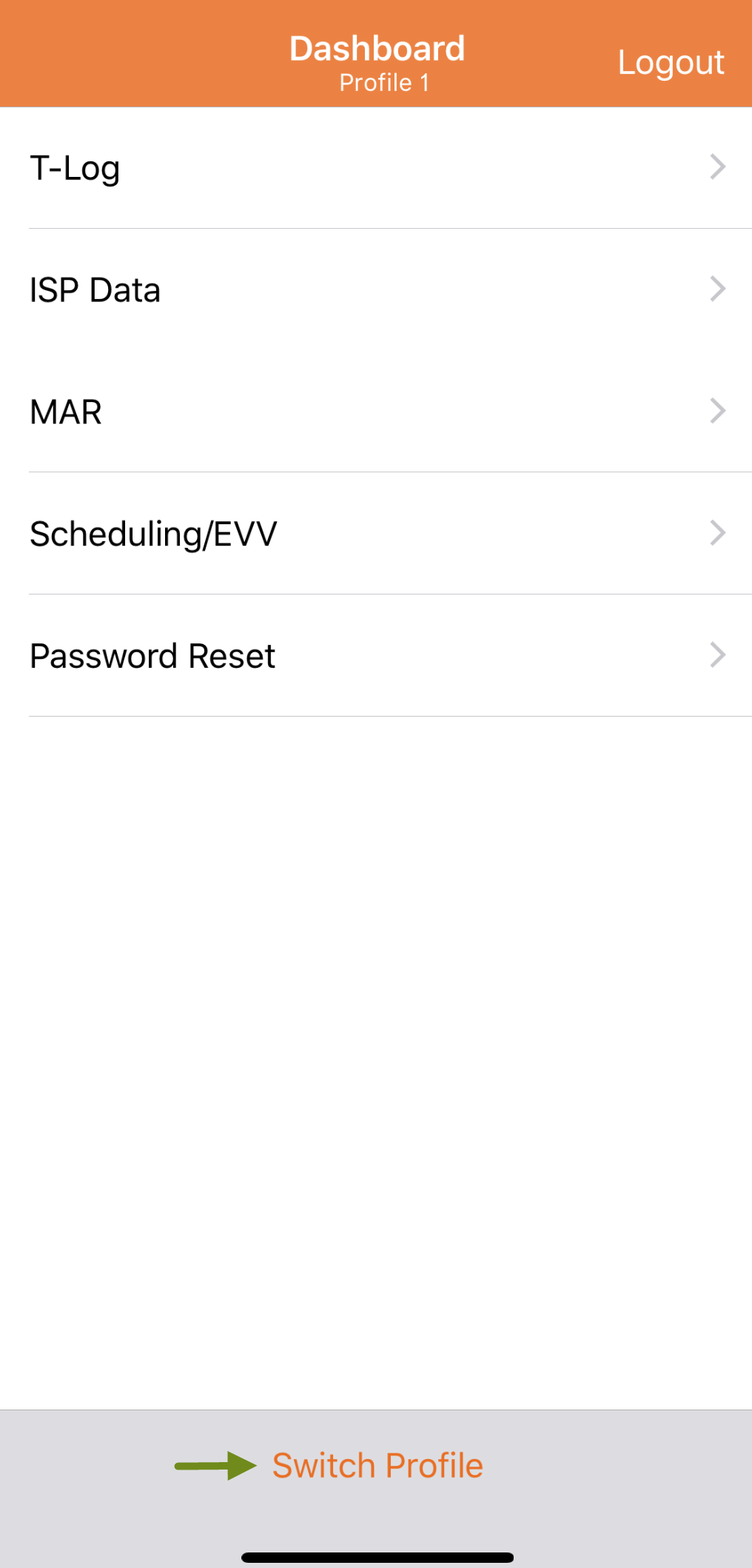 Switch Profile on Apple Devices