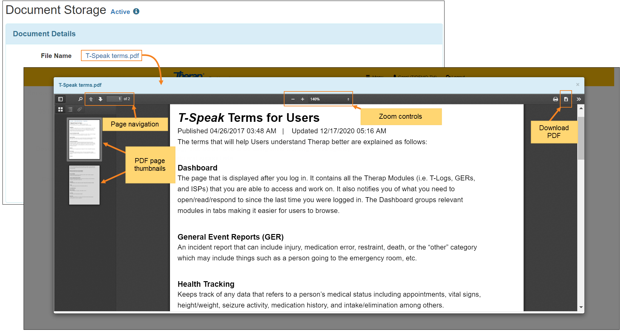 Document Storage for Providers