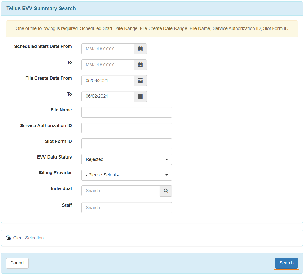 tellus evv app quick reference guide