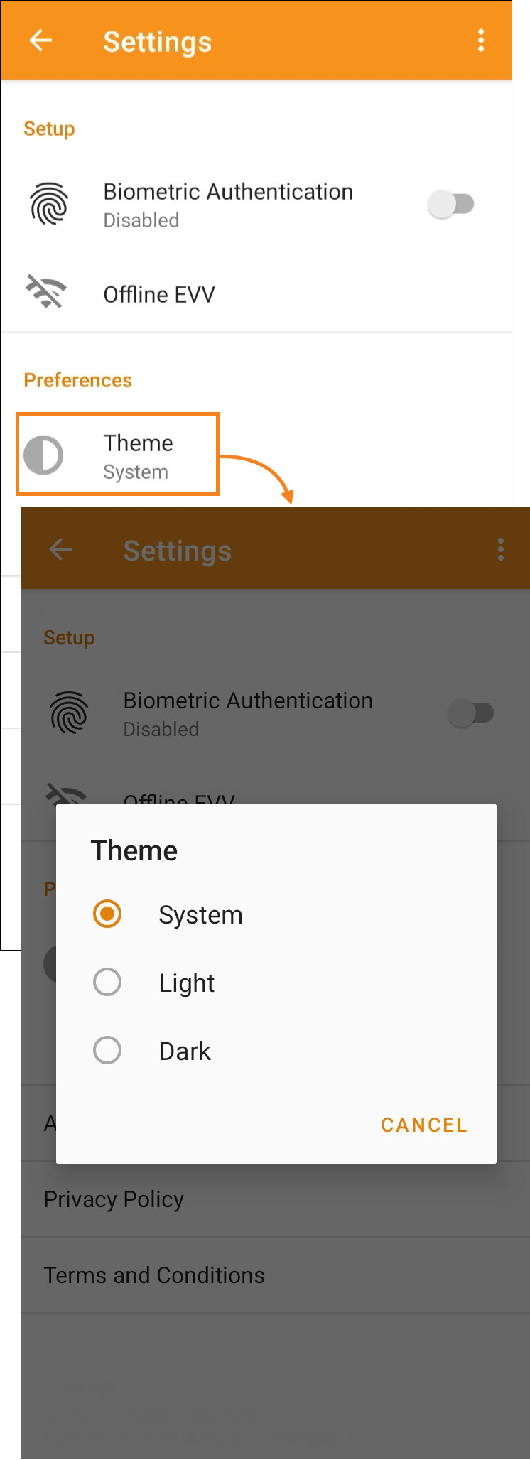 Change Theme On Android