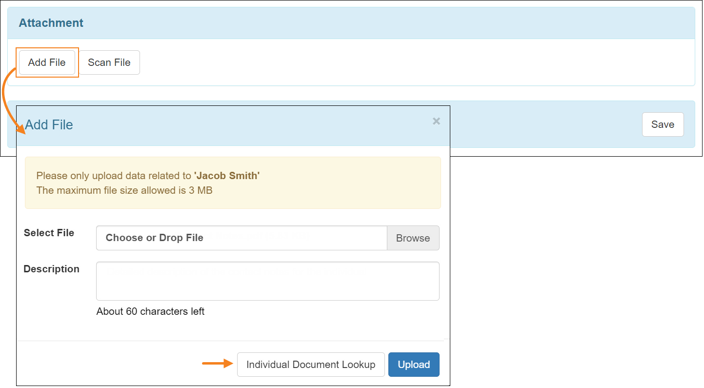 Screenshot of the 'Add File' Button