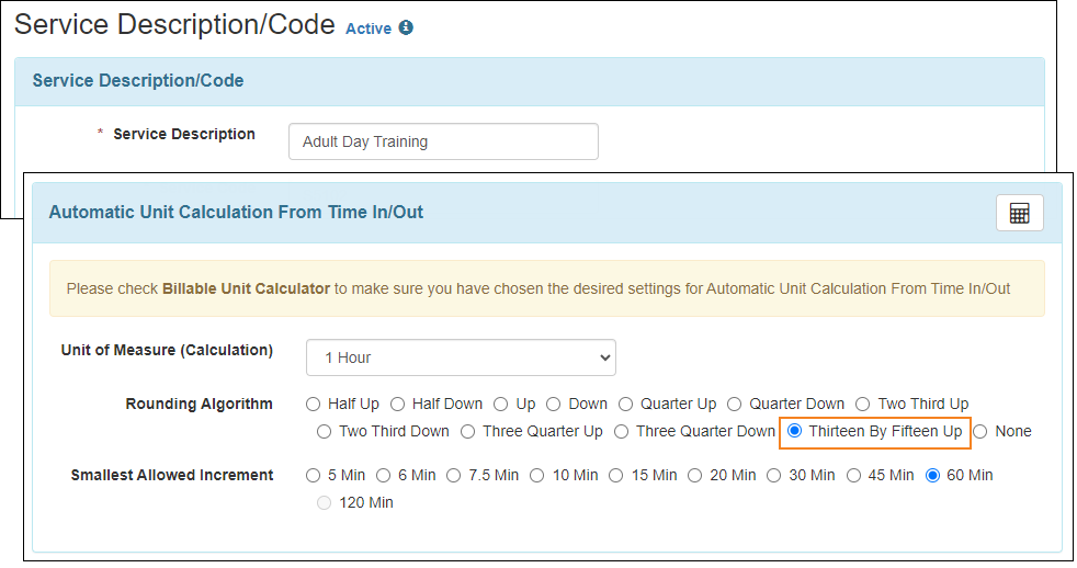 Screenshot of the Waiver Services form showing the Services drop-down field being made searchable. 