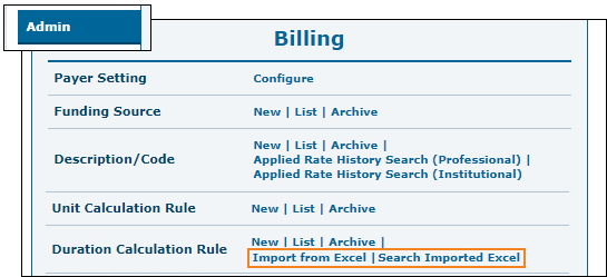 Screenshot showing the new links