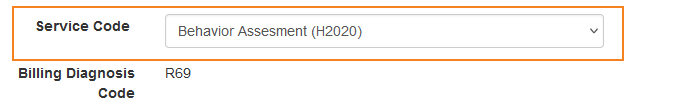 Screenshot showing the Service & Unit Rate ($) field of a Case Note