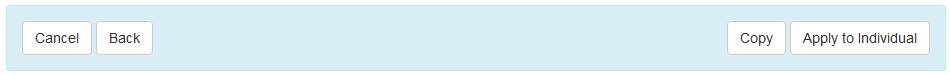 Screenshot of an Approved ISP Program Template in linked provider showing Copy and Apply to Individual buttons