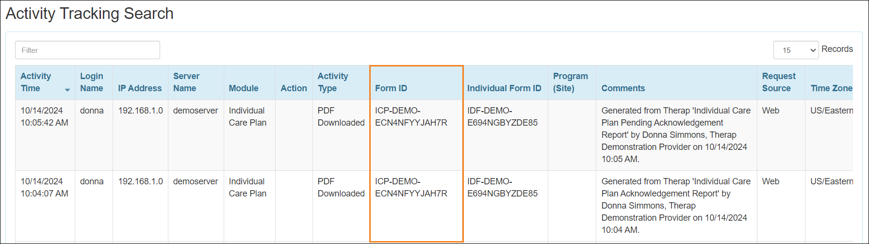Screenshot showing the Publish Document in Landscape Mode checkbox of Individual Plans