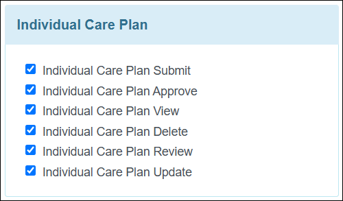 Screenshot showing the updated caseload-based roles.