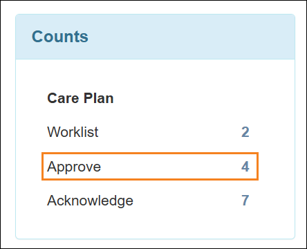 An image of the Counts section on the Individual Home Page.