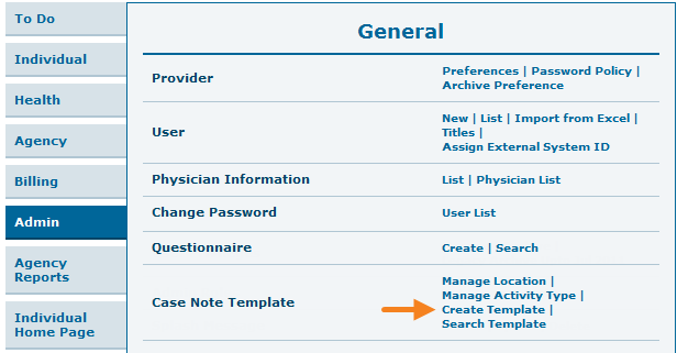 case note template for providers case notes template