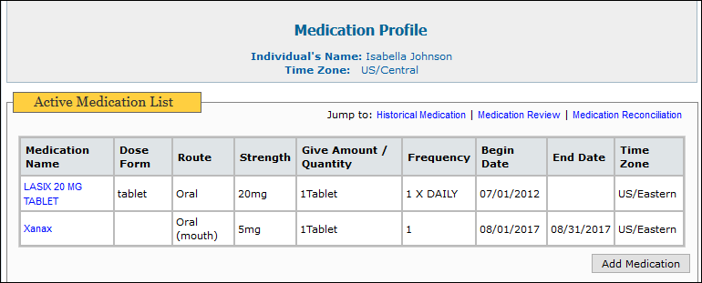 add medication list add medication list