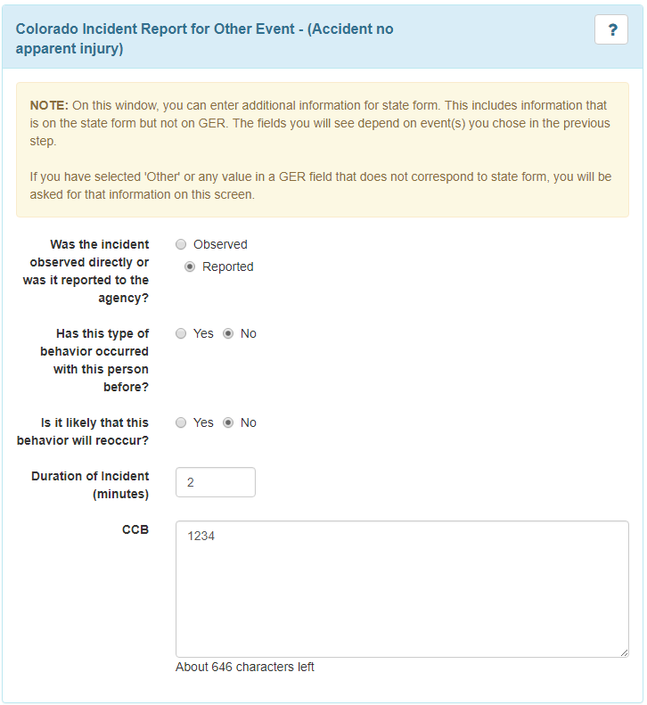 incident reporting state form colorado field incident report