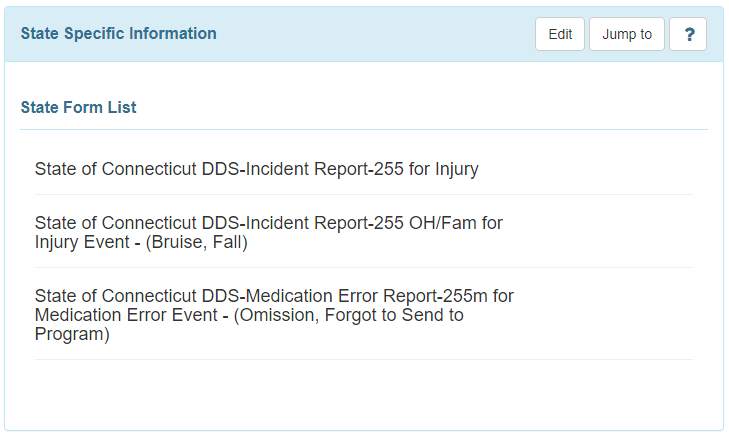 incident reporting state forms connecticut medication error report form