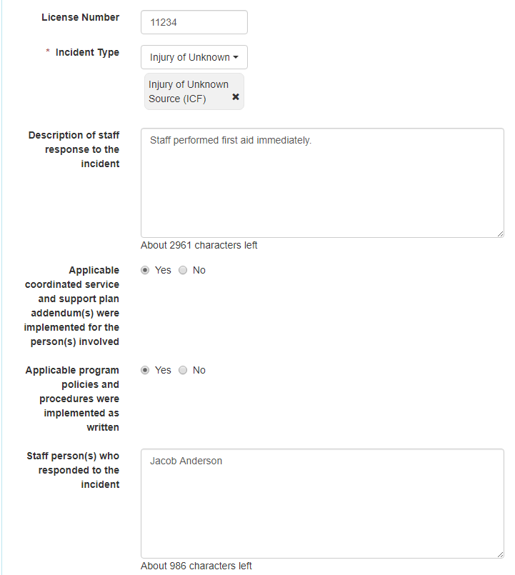incident reporting state form minnesota incident report policy and procedures