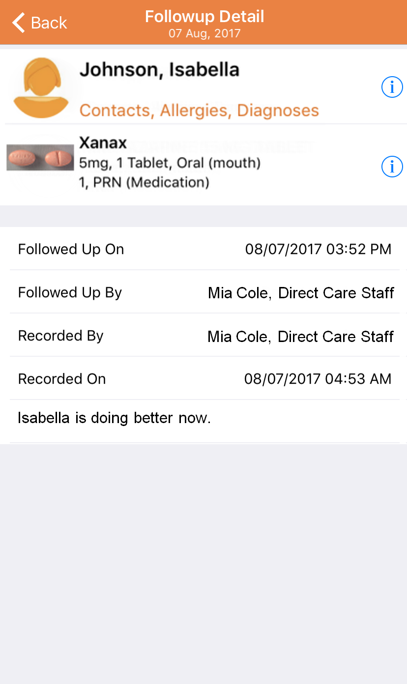 Administer PRN Medications in Apple Devices