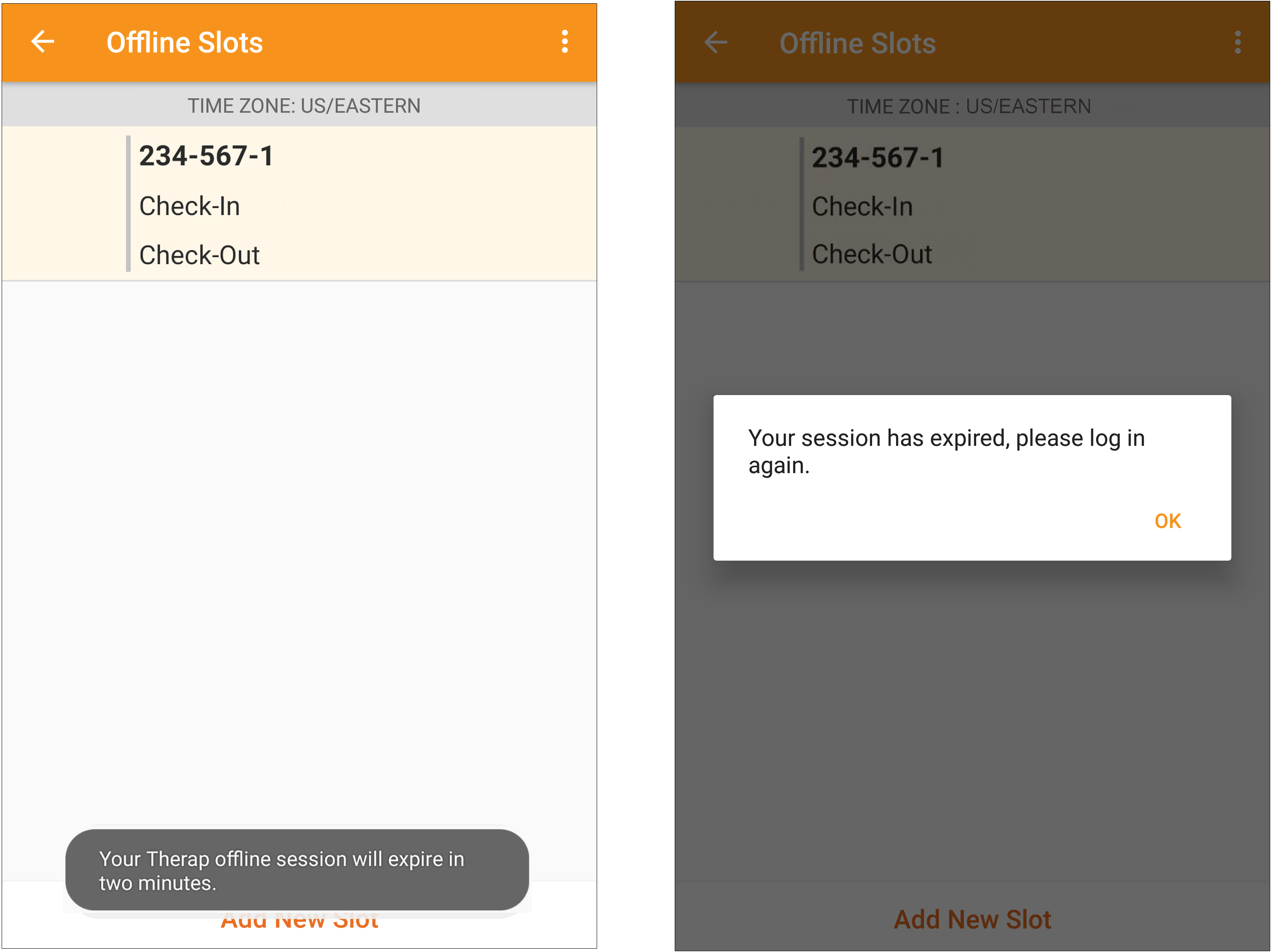 Configuration, CheckIn, and CheckOut using Offline Scheduling for Android Devices
