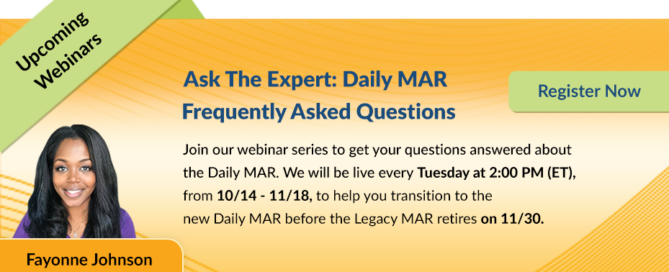 Webinar on Daily MAR