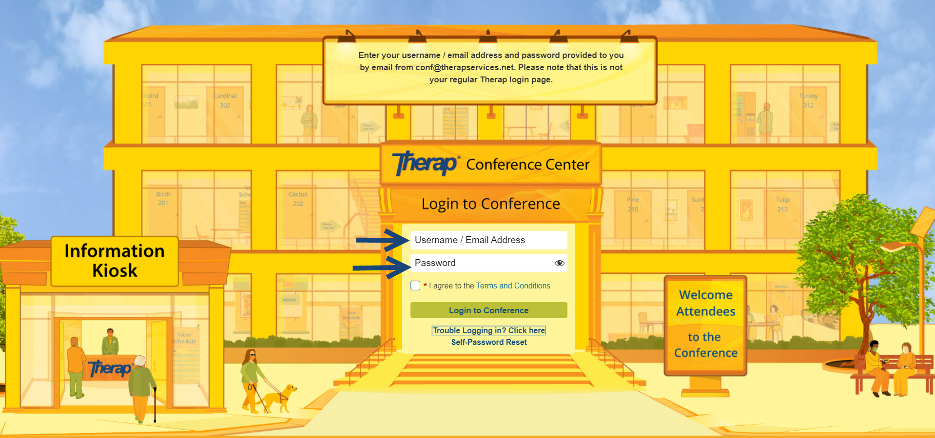 login to therap conference