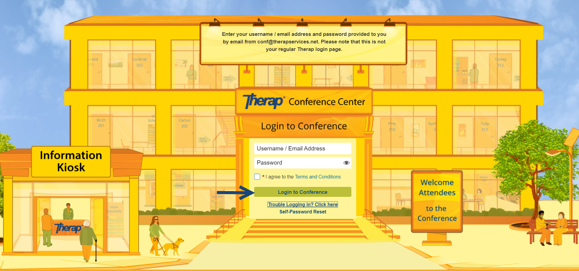 login to therap conference