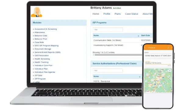 Therap App showing Therap's Comprehensive Online Solutions for Aging and Home Health Providers Screen