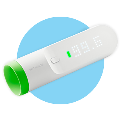 Picture displaying the smart thermometer device