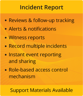 Incident Reporting Support Materials Available