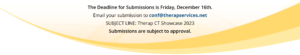 The Deadline for Submissions is Friday, December 16th.