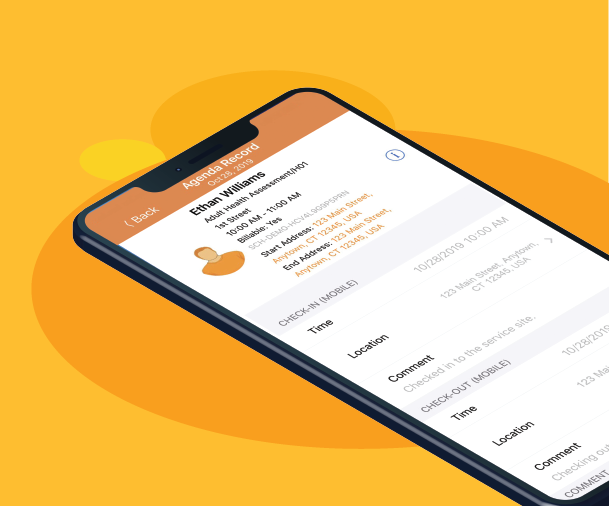 Therap EVV software - Primary Check-in/out with Web and Mobile Application