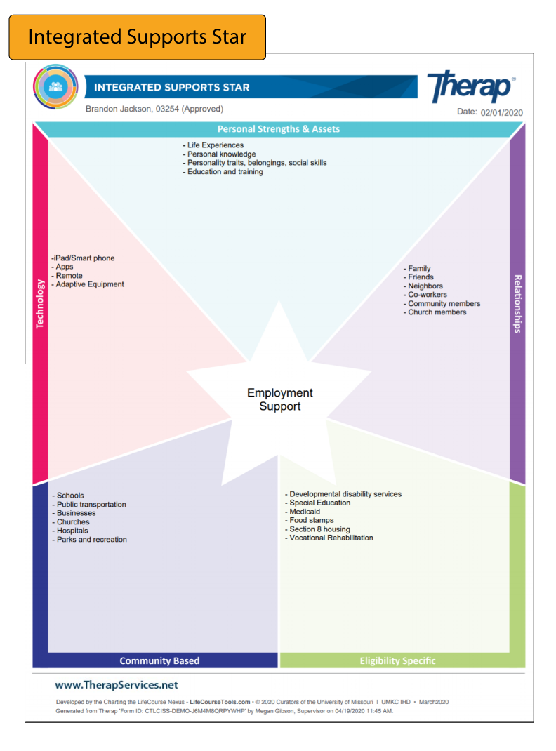Therap Charting the LifeCourse Overview