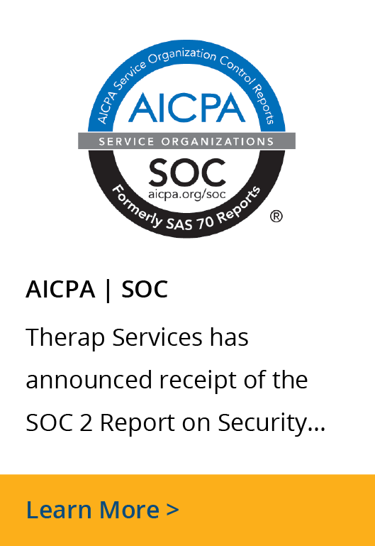 Therap complies with SOC2
