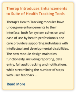 Therap Health Tracking Tools