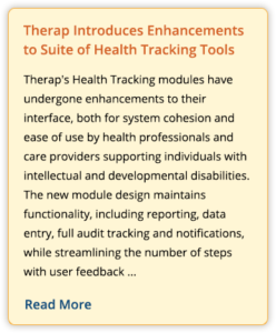Therap introduces enhancements to suite of health tracking tools