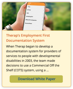 Therap's Employment First Documentation System