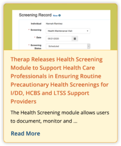 Therap Health Screening