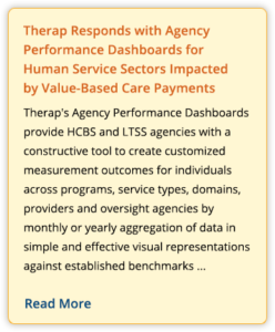 Therap Responds with Agency Performance Dashboards
