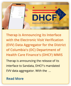 press release on therap interface with EVV