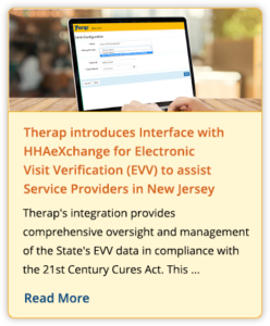 press release on therap evv in NJ