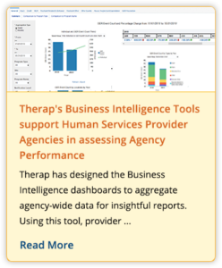 Press Release on "Therap's Business Intelligence Tools support Human Services Provider Agencies in assessing Agency Performance